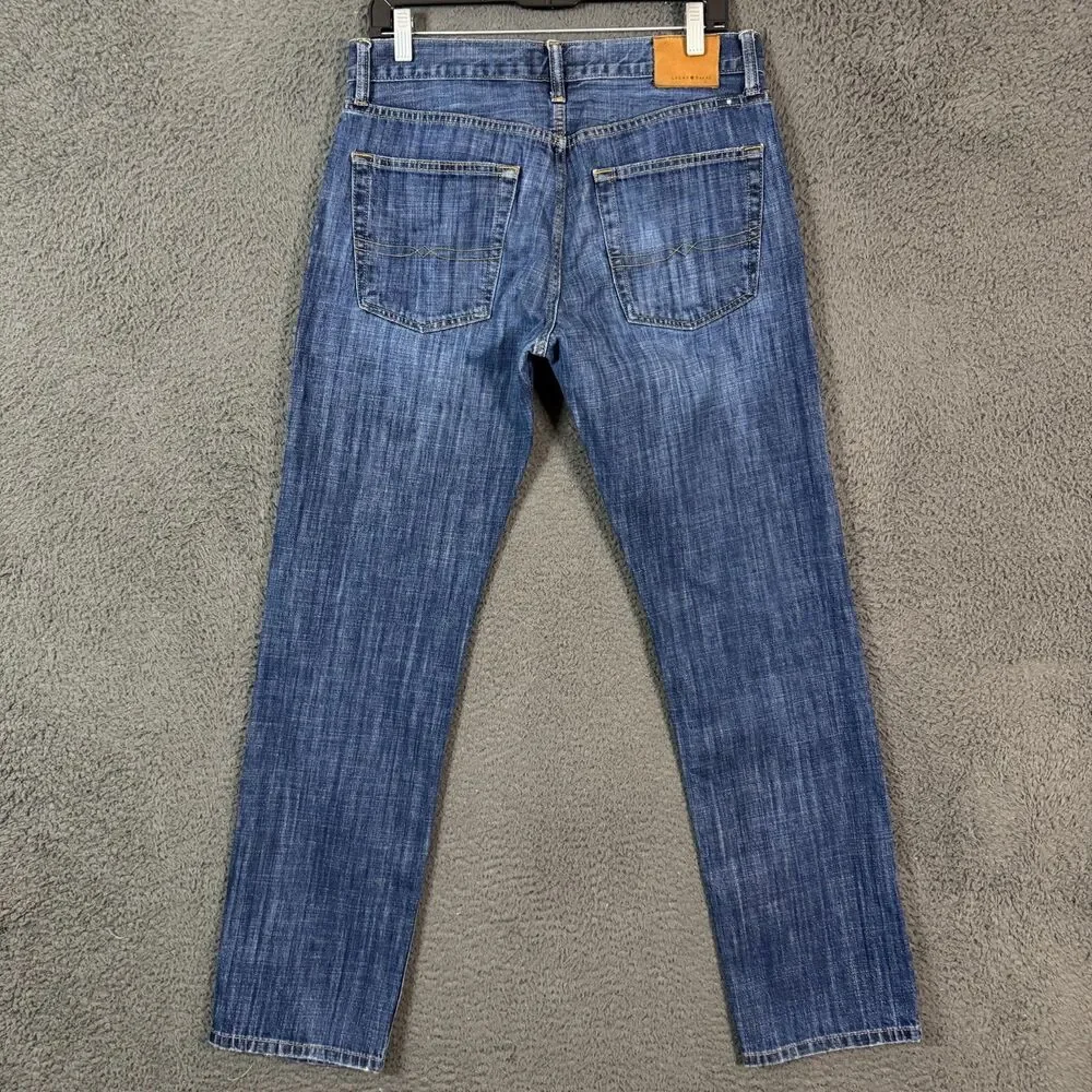 Lucky Brand Jeans Mens 32x32 Blue 221 Original Straight Fit Dark Wash Denim Pant